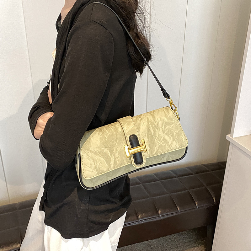 khaki handbag from jawaher