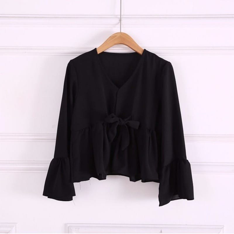 The Bowtie Cropped Shirt - Image 5