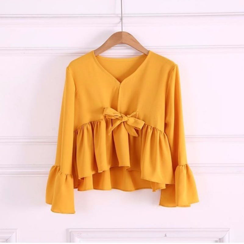 The Bowtie Cropped Shirt - Image 3