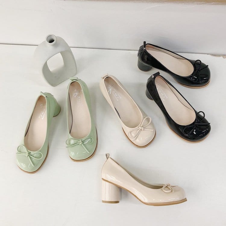 Bow Charm Heels from jawaher , comfortable heels