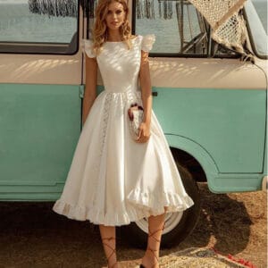comfortable & luxury dress , Linen-cotton blend