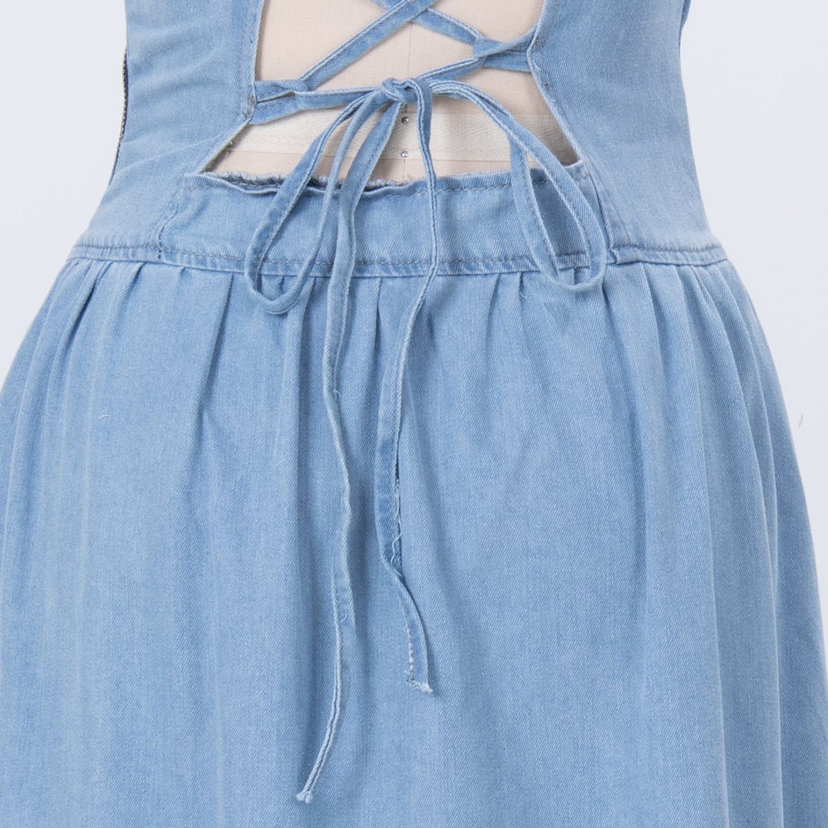 Gia Denim strappy Dress - Image 3